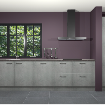 Beton parelgrijs keuken Elzas 40692