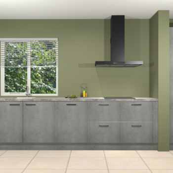 Beton parelgrijs keuken Elzas 40697