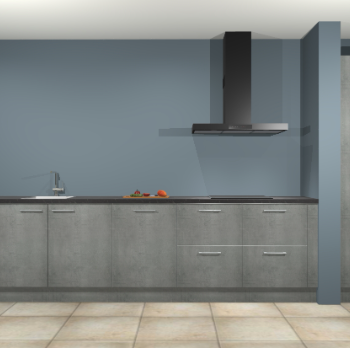 Beton parelgrijs keuken Elzas 40707