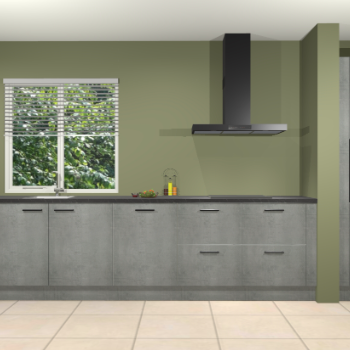 Beton parelgrijs keuken Elzas 40713