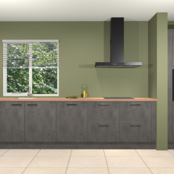 Beton antraciet keuken Elzas 40742