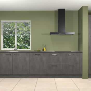 Beton antraciet keuken Elzas 40754