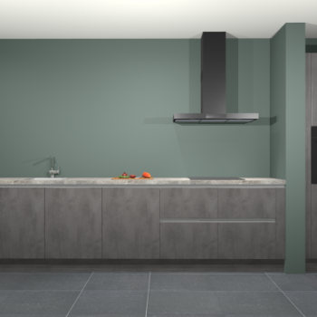 Beton antraciet greeploze keuken Elzas 40759