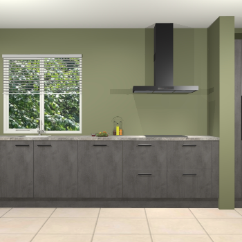 Beton antraciet keuken Elzas 40760