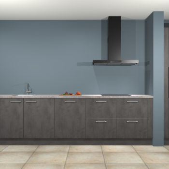 Beton antraciet keuken Elzas 40763