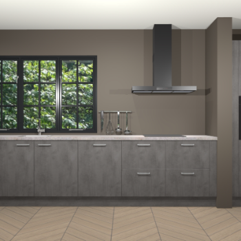 Beton antraciet keuken Elzas 40764