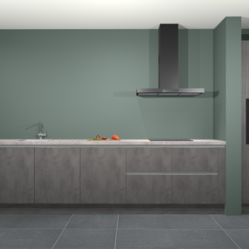 Beton antraciet greeploze keuken Elzas 40765