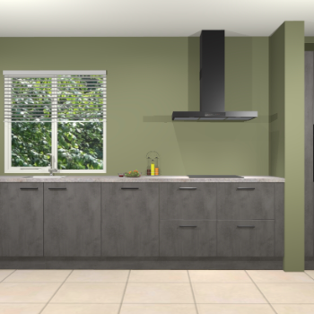 Beton antraciet keuken Elzas 40766