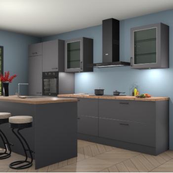Onyxgrijze keuken Canada 25981