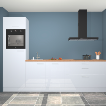 Sneeuwwitte hoogglans keuken Belize 41478