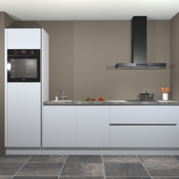 Sneeuwwitte hoogglans greeploze keuken Belize 41499