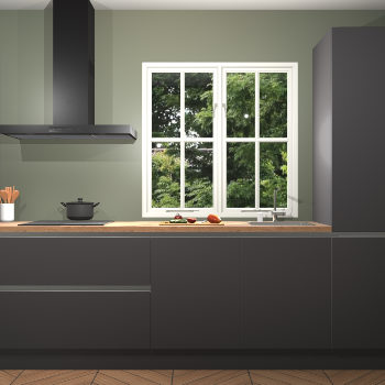 Onyxgrijze Greeploze keuken Taranto 39134