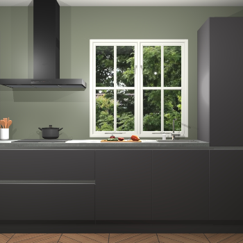 Onyxgrijze Greeploze keuken Taranto 39140