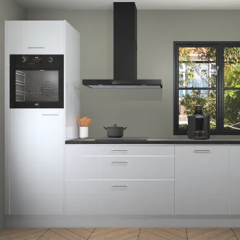 Sneeuwwitte hoogglans keuken Helsinki 21324