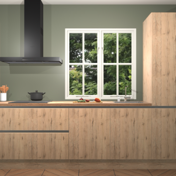 Madera Natuur Greeploze keuken Taranto 39207