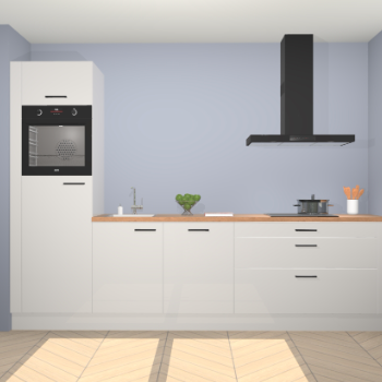 Zijdegrijze hoogglans keuken Belize 41519