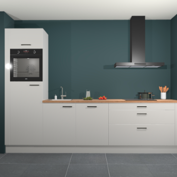 Zijdegrijze hoogglans keuken Belize 41520