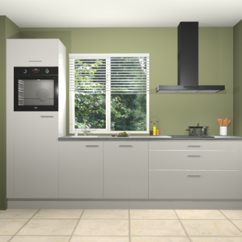 Zijdegrijze hoogglans keuken Belize 41523