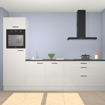 Zijdegrijze hoogglans keuken Belize 41531