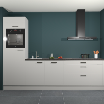 Zijdegrijze hoogglans keuken Belize 41532