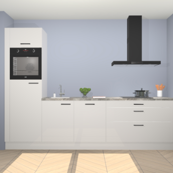 Zijdegrijze hoogglans keuken Belize 41537