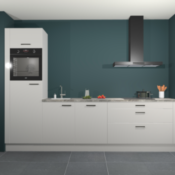 Zijdegrijze hoogglans keuken Belize 41538