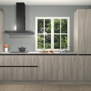 Vuren Greeploze keuken Taranto 39548