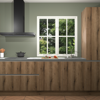 Goud Eiken Greeploze keuken Taranto 39884