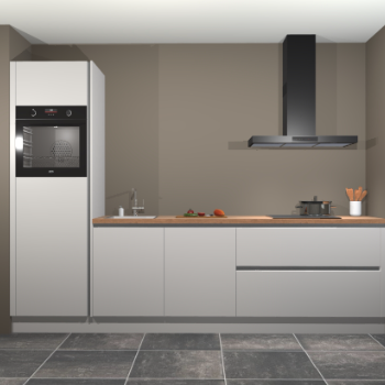 Zijdegrijze greeploze keuken Belize 41647