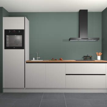 Zijdegrijze greeploze keuken Belize 41650