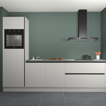 Zijdegrijze greeploze keuken Belize 41656