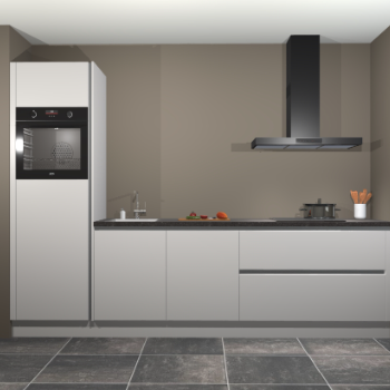 Zijdegrijze greeploze keuken Belize 41659