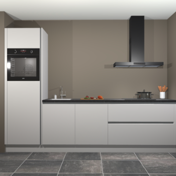 Zijdegrijze greeploze keuken Belize 41677