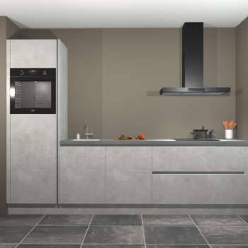 Beton opaal greeploze keuken Belize 41764