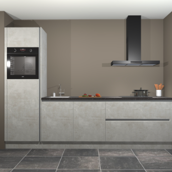 Beton opaal greeploze keuken Belize 41770