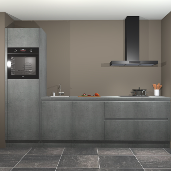 Beton parelgrijs greeploze keuken Belize 41800