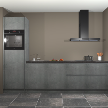 Beton parelgrijs greeploze keuken Belize 41806