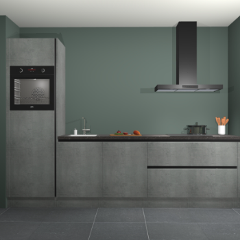 Beton parelgrijs greeploze keuken Belize 41809