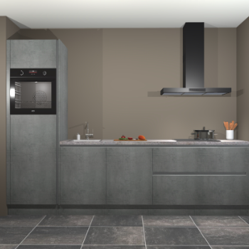 Beton parelgrijs greeploze keuken Belize 41818