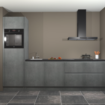 Beton parelgrijs greeploze keuken Belize 41824