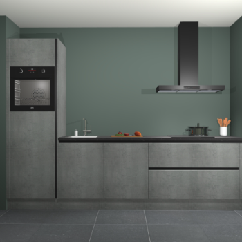 Beton parelgrijs greeploze keuken Belize 41827