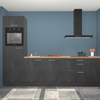 Beton zwarte keuken Belize 41889