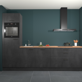 Beton zwarte keuken Belize 41893