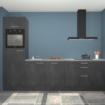 Beton zwarte keuken Belize 41895