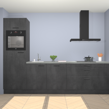 Beton zwarte keuken Belize 41898