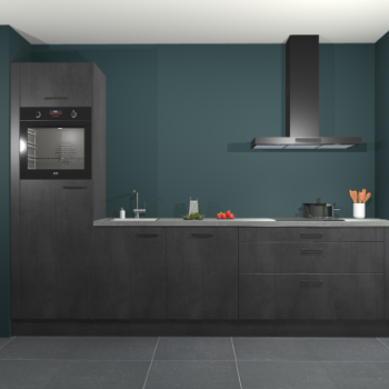 Beton zwarte keuken Belize 41899