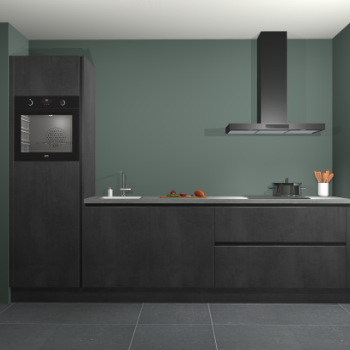 Beton zwarte greeploze keuken Belize 41900