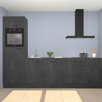 Beton zwarte keuken Belize 41904