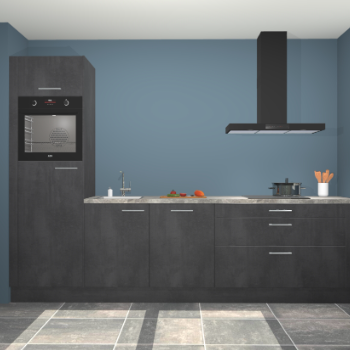 Beton zwarte keuken Belize 41907