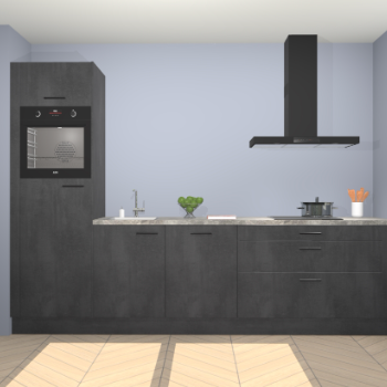 Beton zwarte keuken Belize 41910